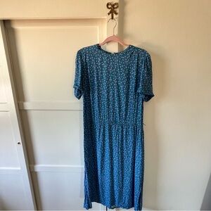 vintage clover print dress